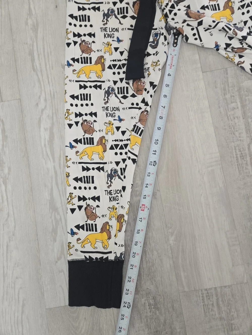 Disney The Lion King White, Black & Yellow Pajama Pants - Picture 5 of 7